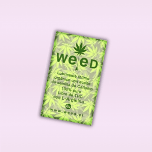 Sachet Lubricante Intimo Weed 8 ml.
