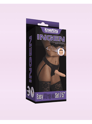 Arnés con Dildo 19,5cm - INGEN LOVETOY