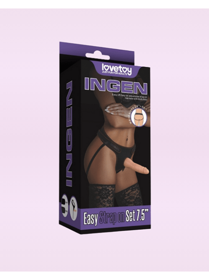 Arnés con Dildo 19,5cm - INGEN LOVETOY 1