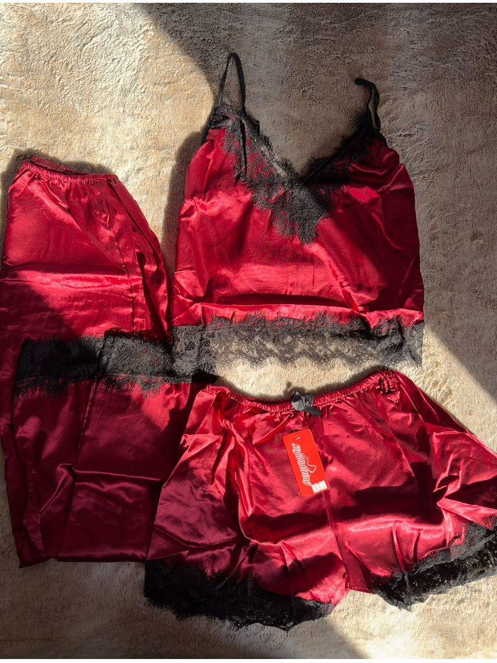 Conjunto Lencería 3 Piezas 3