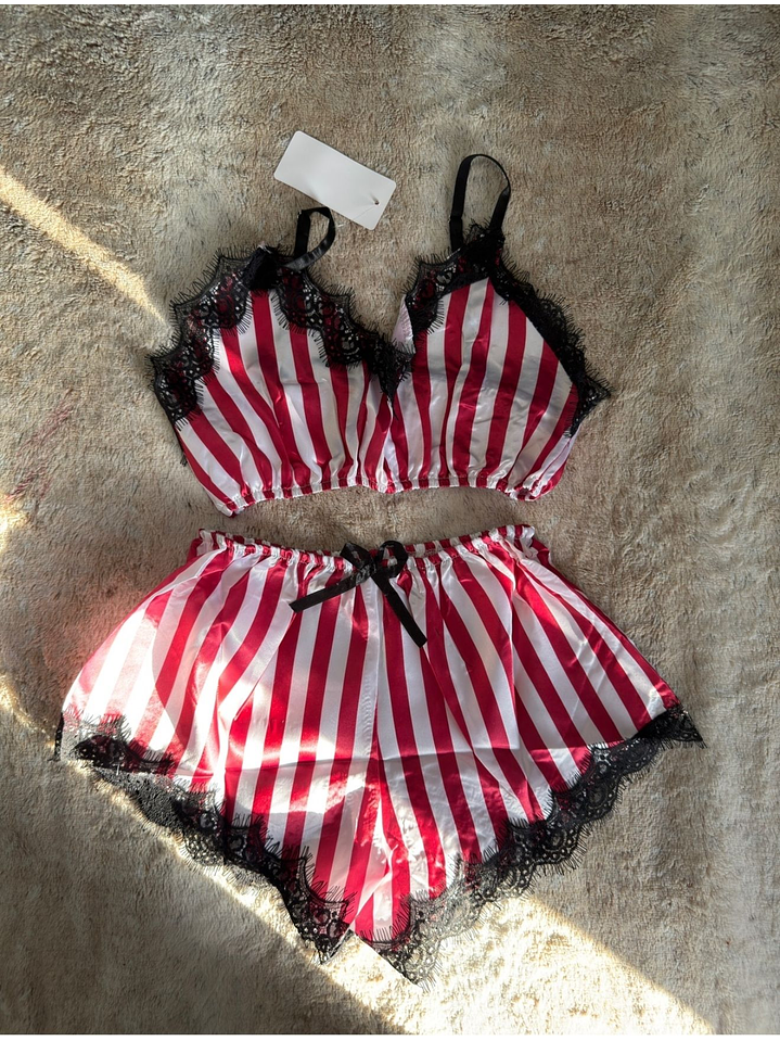 Conjunto Lencería 2 Piezas Raya 2