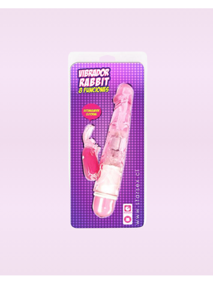 Vibrador Rabbit 8 Funciones Rosado 1
