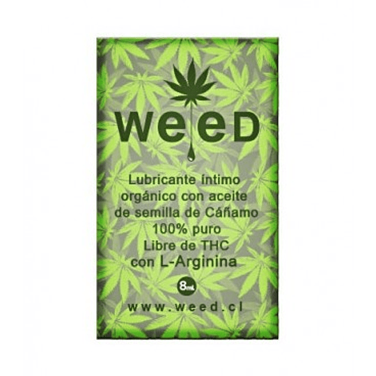 Sachet Lubricante Intimo Weed 8 ml.