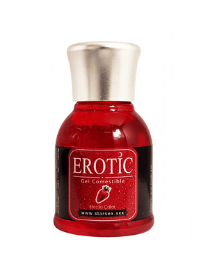 Gel comestible Erotic Frutilla 30 ml