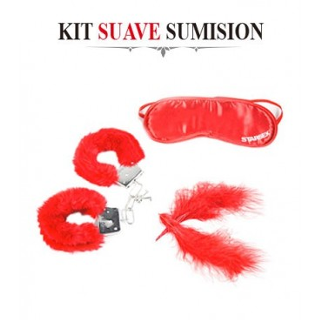 Kit Suave Sumisión Esposa-Cegadera-Plumas 1