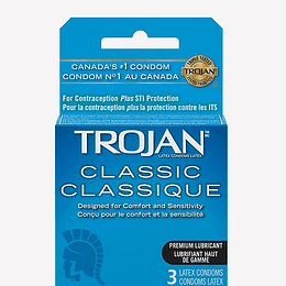 Pack x 3 Condón Trojan Clásico