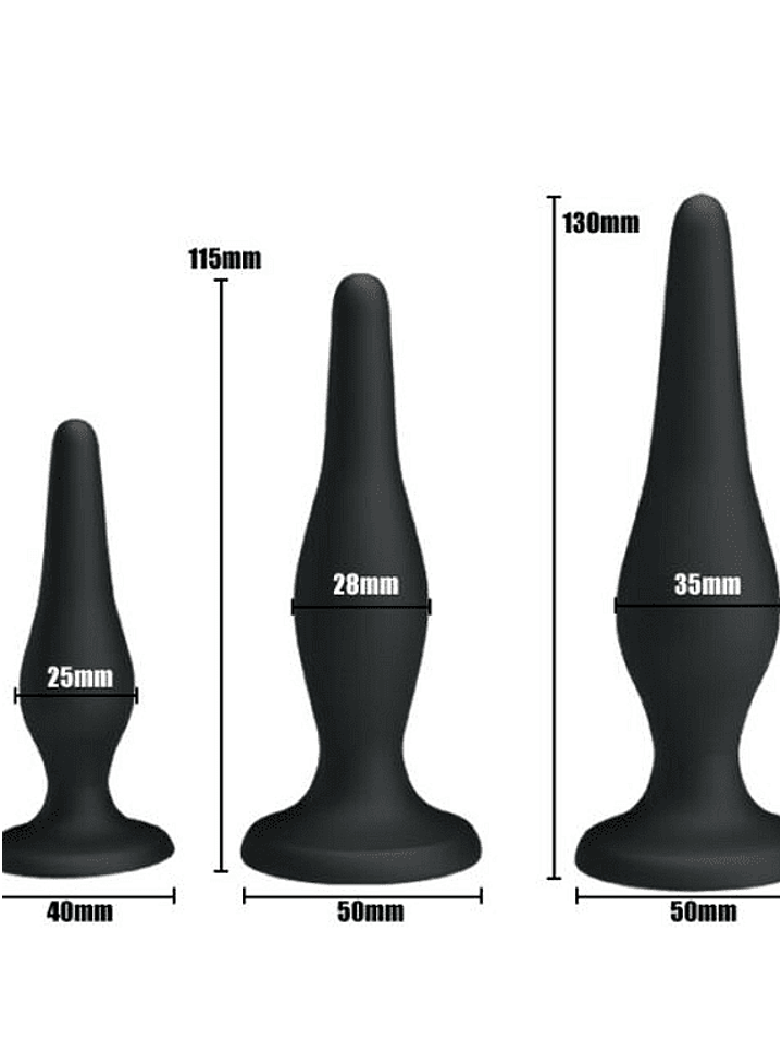 Kit Anal 3 Piezas - Pretty Love 3