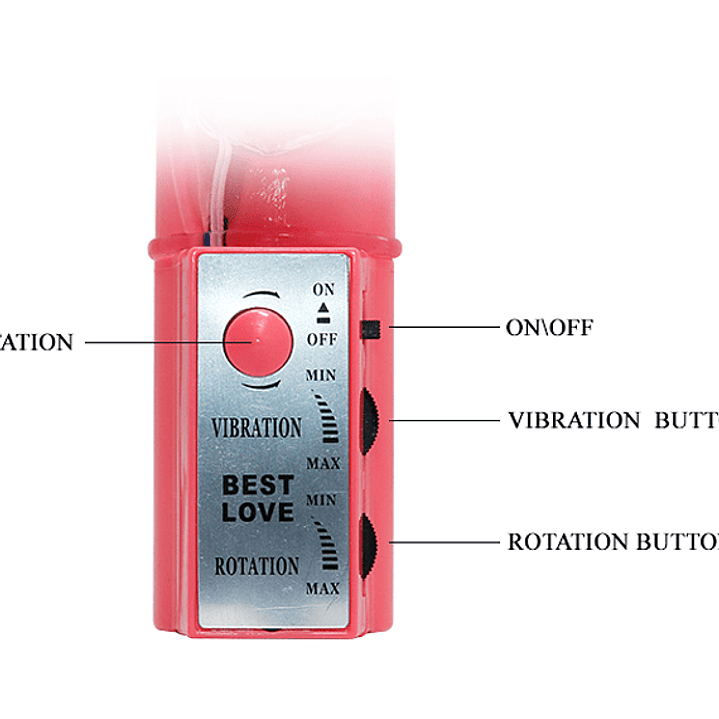 Vibrador TPR Rotador Velocidad variable 2