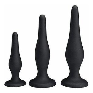 KIT ANAL NEGRO 3 PIEZAS