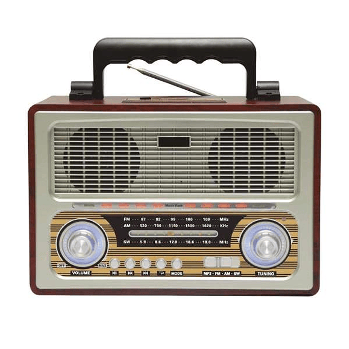 RADIO AUDIOPRO RETRO PORTATIL BT/ FM/USB/SD/ENTRADA AUX 3.5/ RECARGABLE. 2