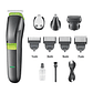 KIT DE CUIDADO PERSONAL 4 EN 1, RECORTADORA DE VELLO, HOJA DE PRECISION, CORTADORA DE VELLO PARA NARIZ Y OREJAS, CABEZA MAGNETICA DESMONTABLE, RECARGABLE TIPO C - Miniatura 2