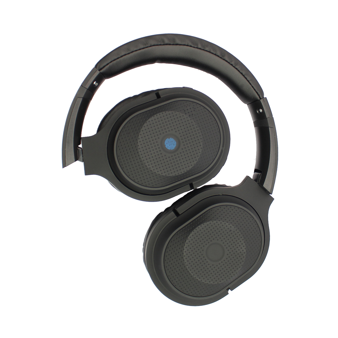 AUDIFONO TECNOLAB BT V5.3, BATERIA 200MAH, CONTROL TOUCH, RADIO FM, MICRO SD, CARGA TIPO C, 5-6H REPRODUCCION. BLACK 2