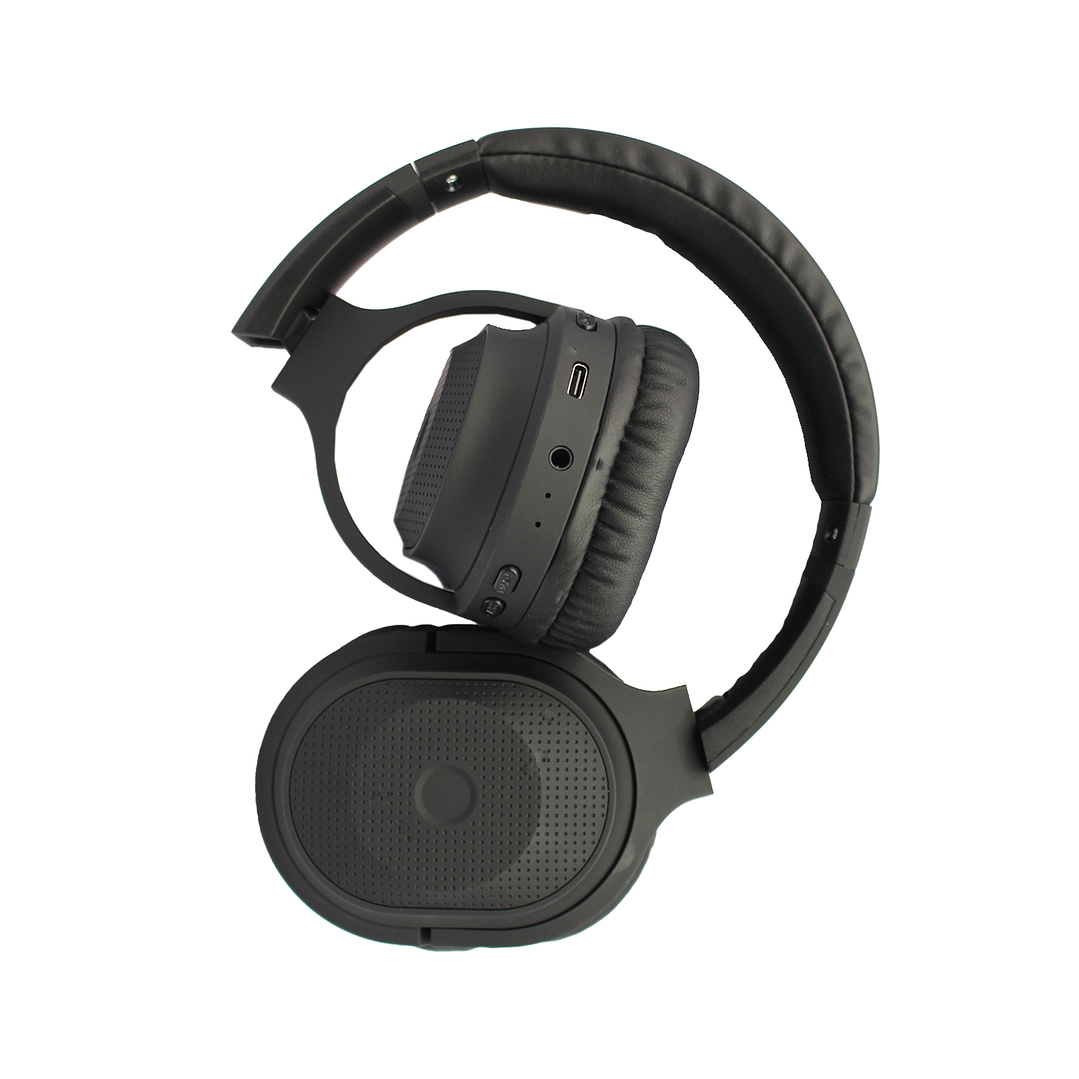 AUDIFONO TECNOLAB BT V5.3, BATERIA 200MAH, CONTROL TOUCH, RADIO FM, MICRO SD, CARGA TIPO C, 5-6H REPRODUCCION. BLACK 3