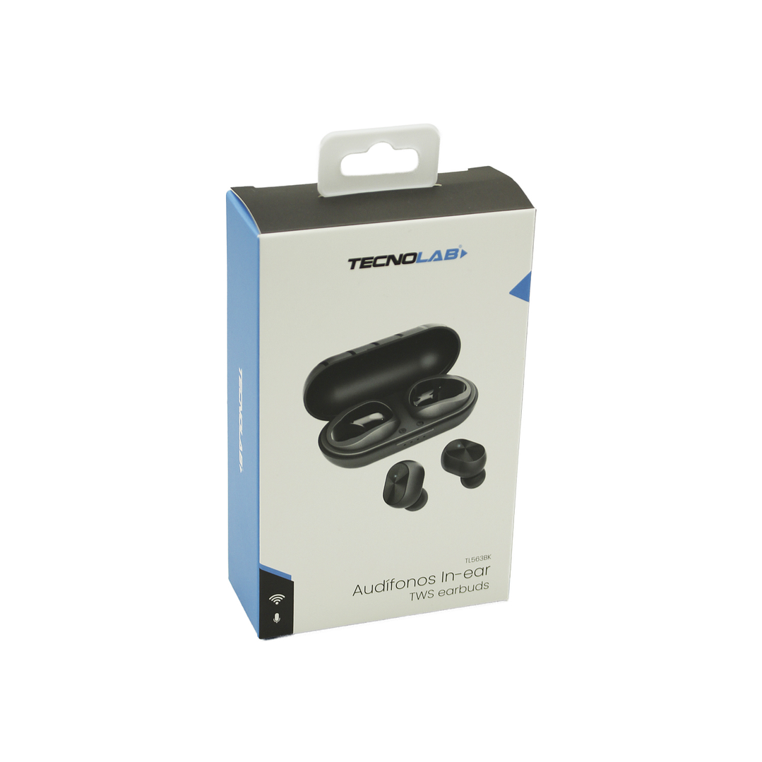 AUDIFONO TECNOLAB CON RESPUESTA DE 20HZ-20KHZ, BATERIA DE 30MAH, USO DE 3 HORAS, RANGO INALAMBRICO 10M. BLACK 3