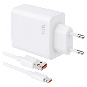 Cargador Xiaomi 120W USB-C Super Carga Rápida + Cable 6A