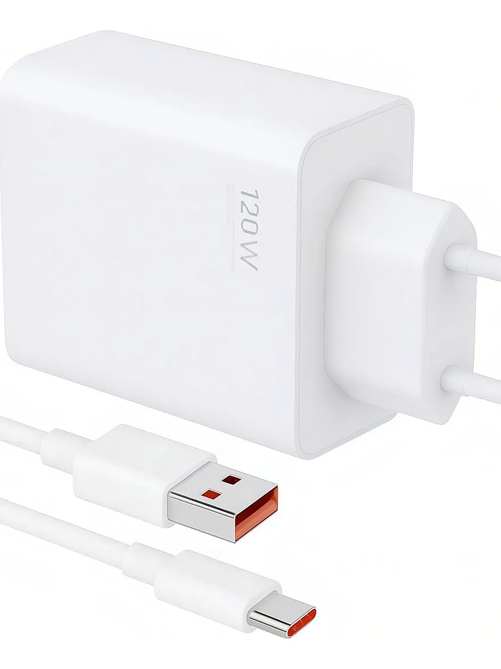 Cargador Xiaomi 120W USB-C Super Carga Rápida + Cable 6A 1
