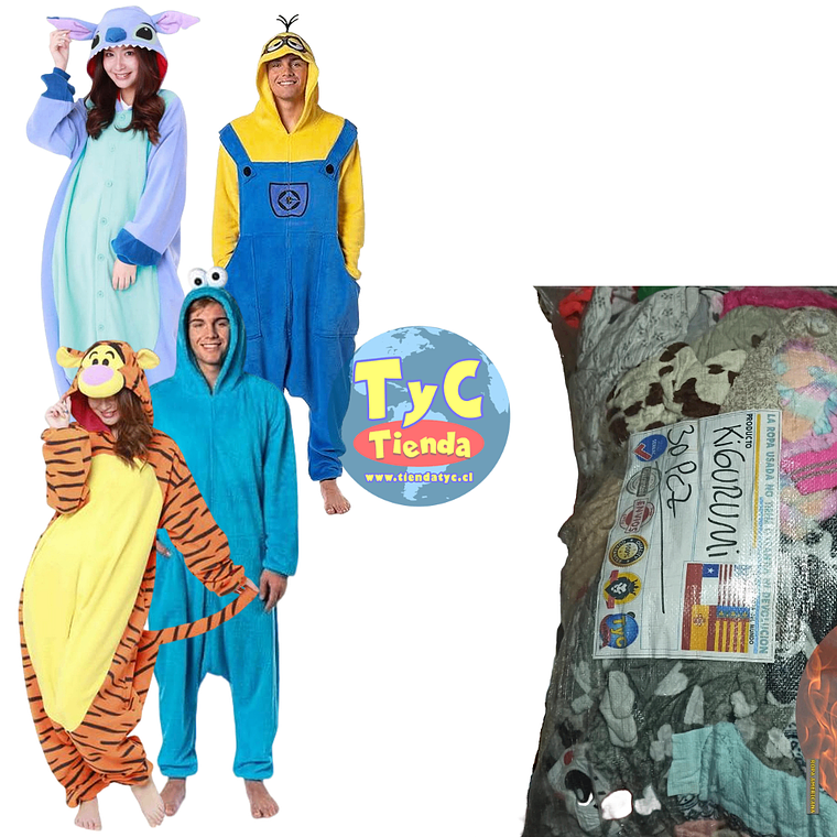 OFERTA Fardo Pijamas patitas Adultos 20KG 1