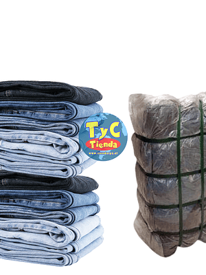 Fardos jeans mixtos premium 45kg