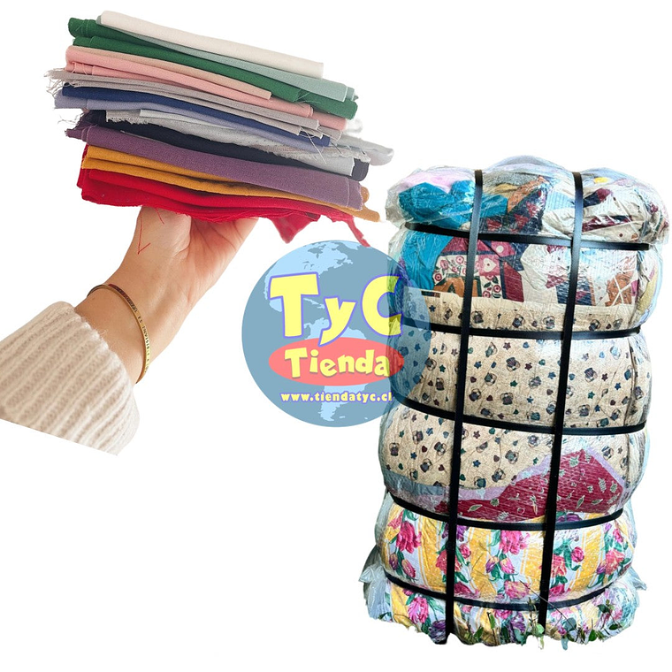 Fardos retazos de tela americanos 40kg 2