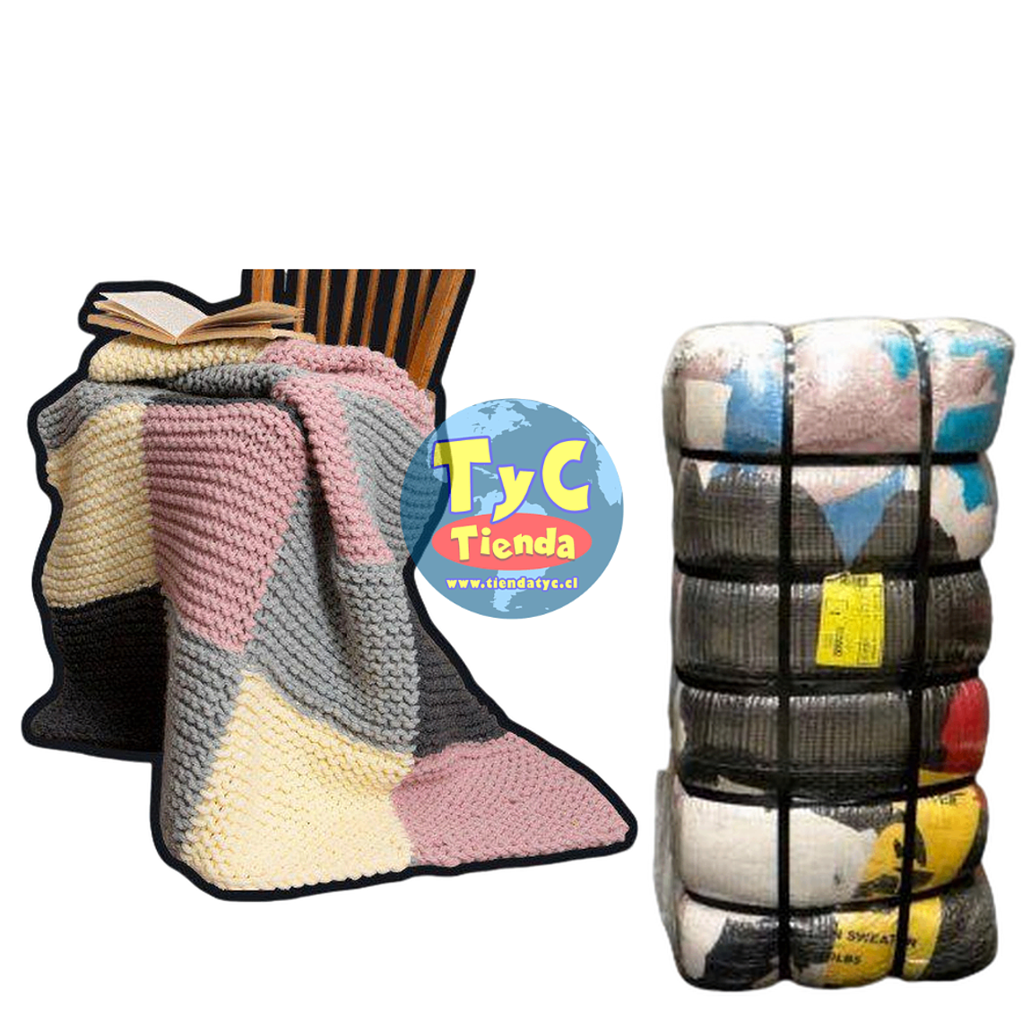 Fardo frazadas Mantas tejidas Crochet lana Pieceras cobertores 2