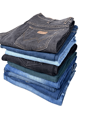Fardos jeans mixtos premium 45kg