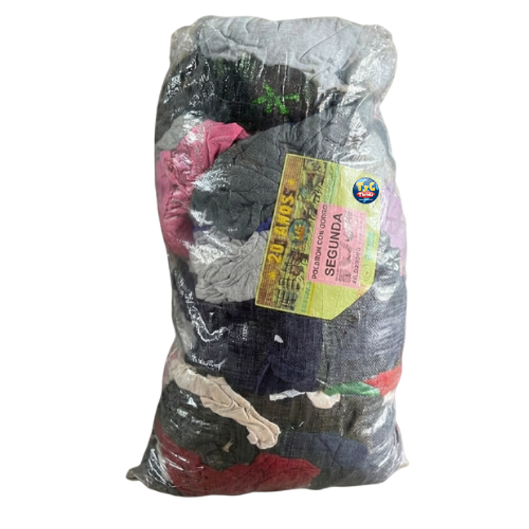 2 x 100.000 Polerones con Gorro Segunda 20 KG 2