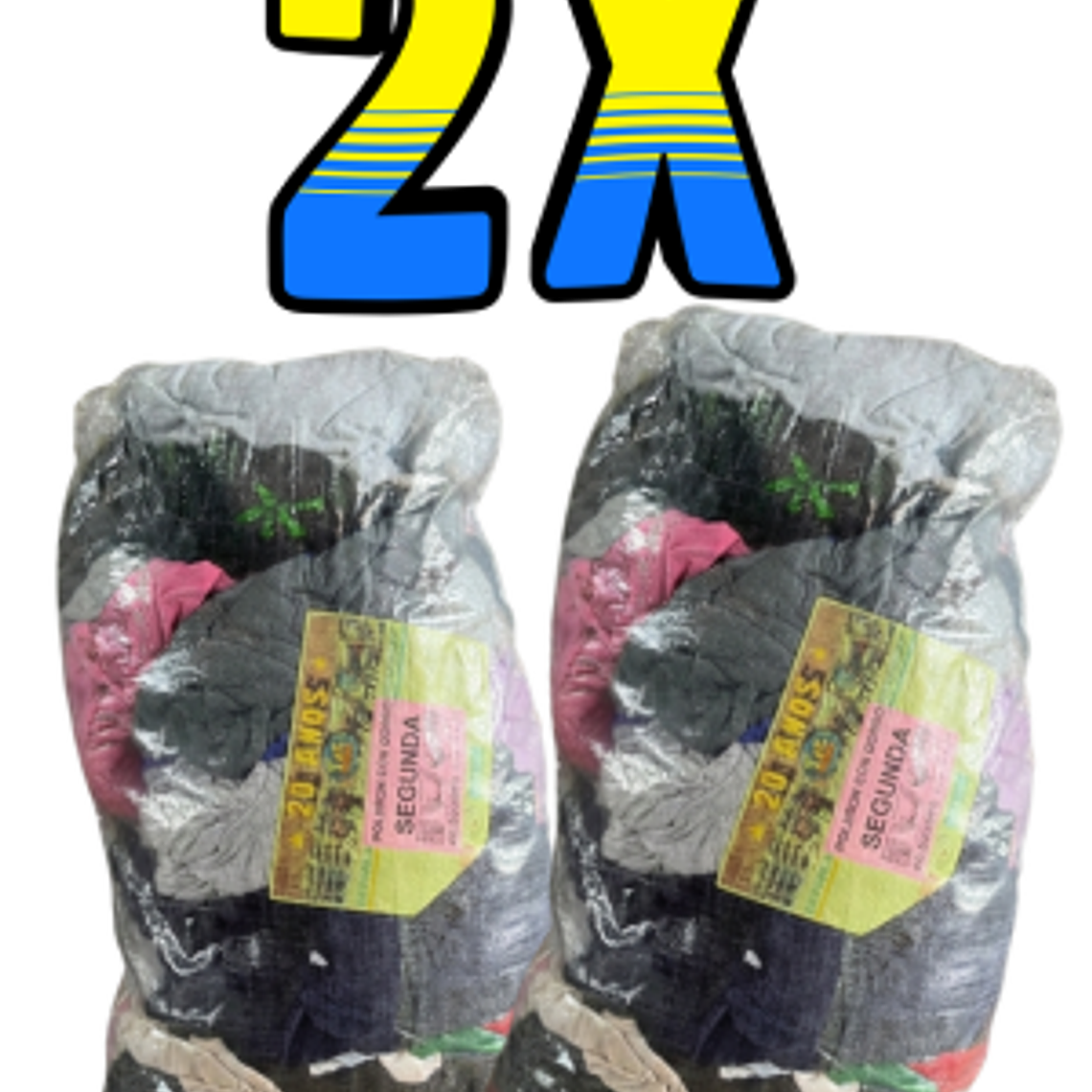 2 x 100.000 Polerones con Gorro Segunda 20 KG 1