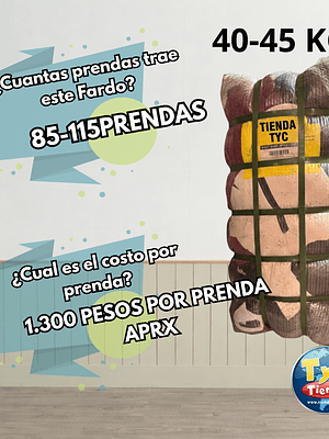 Fardo Polerones con cierre premium 40kg