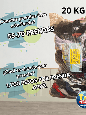 Fardo Polerones con Gorro Premium 20 KG