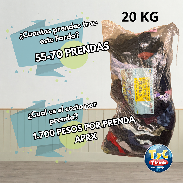 Fardo Polerones con Gorro Premium 20 KG 2