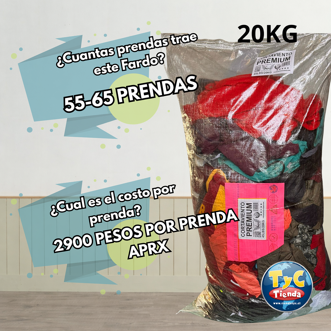 Fardo 20 kg Cortavientos PREMIUM  2