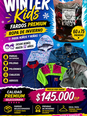 Fardo Winter Kids Ropa Niños Premium