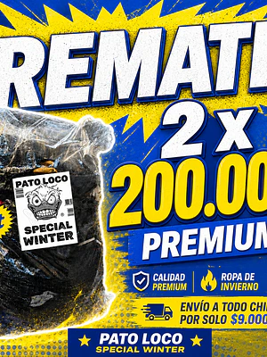REMATE 2x 200.000 Fardos Surtidos Invierno Premium 
