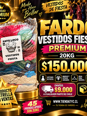 Fardo Vestidos de fiesta Americanos premium 20 kg