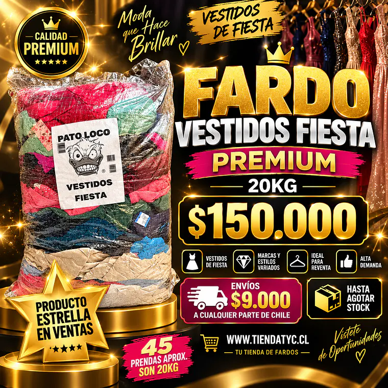Fardo Vestidos de fiesta Americanos premium 20 kg 2
