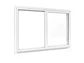 Ventana blanca PVC Línea americana, monorriel. - Miniatura 1