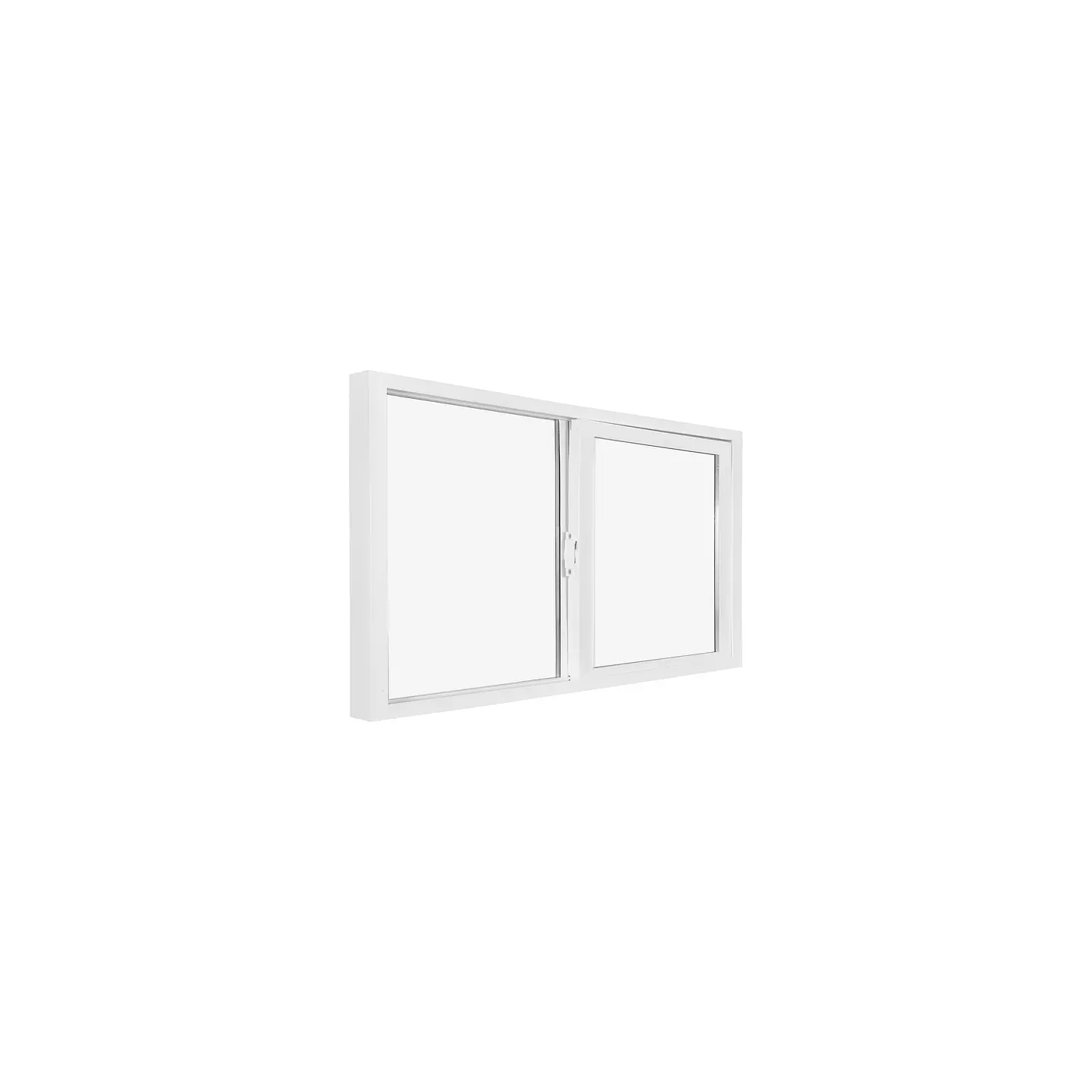 Ventana blanca PVC Línea americana, monorriel. 3