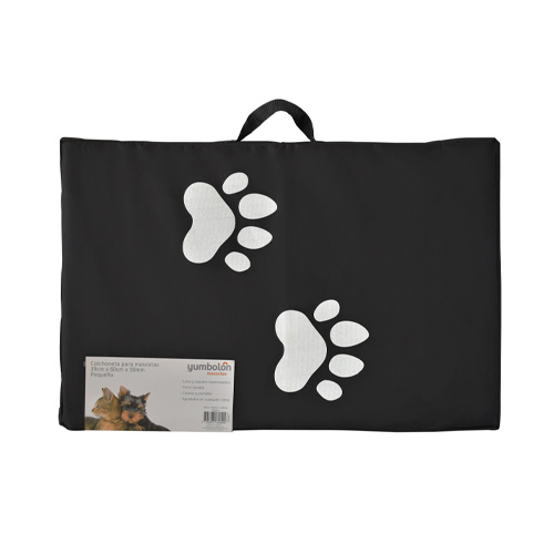 Colchoneta Mascota pequeña negra 39cm x 60cm 3