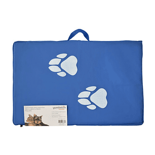 Colchoneta Para Mascota Pequeña Azul 60cm x 39cm X 5cm