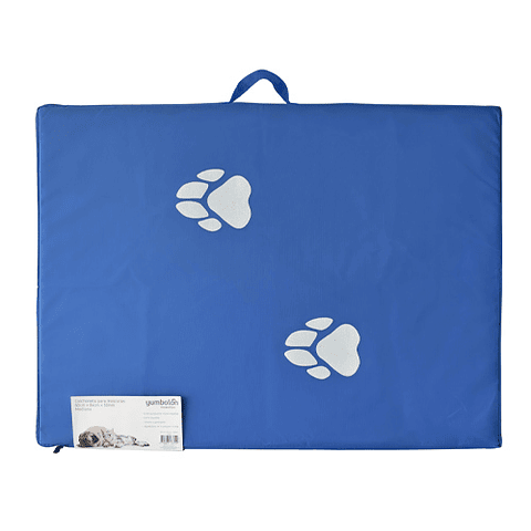 Colchoneta Para Mascota Mediana Azul 84cm x 60cm X 5cm