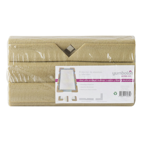 Perfil Protector De Esquinas Y Laterales en U,40cm Pqte x 6 Tiras 6