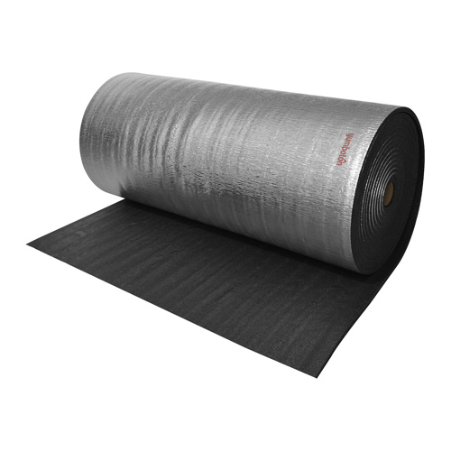 Rollo de Espuma Termo Acústica,10mm Negra con Metalizado ,1.22m x 15m (18.3m²)   1