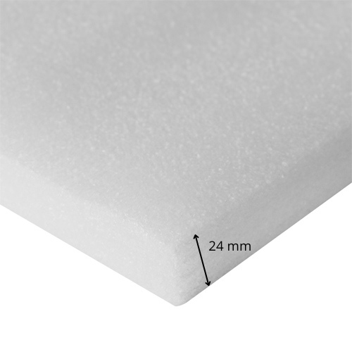 Lámina de Espuma Acústica Blanca 24 mm,1m x 2m (2m²) 3