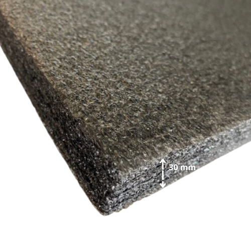 Lámina de Espuma Acústica Negra 40 mm, 1 m x 2 m (2m²) 3