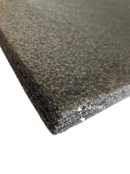 Lámina de Espuma Acústica Negro 24 mm, 1 m x 2 m (2m²) 3