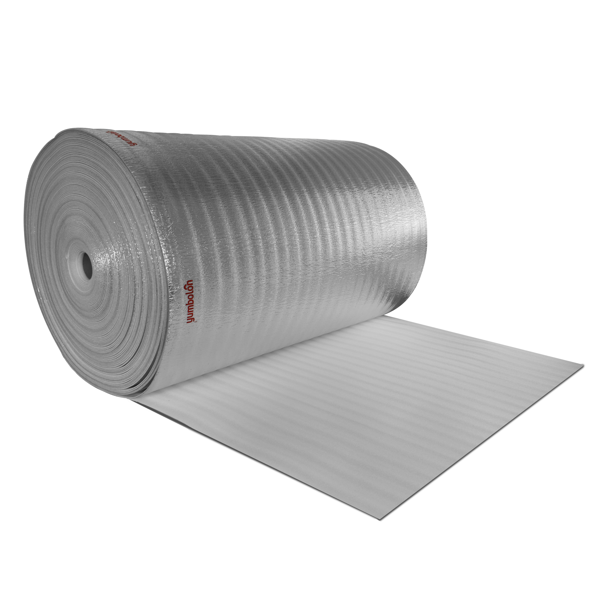Rollo de Espuma Termo Acústica,15mm Blanca con Metalizado,1.22m x 25m (30,5m²)   1