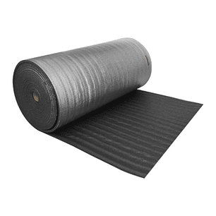 Rollo de Espuma Termo Acústica,10mm Negra con Metalizado ,1.22m x 25m (30,5m²) 