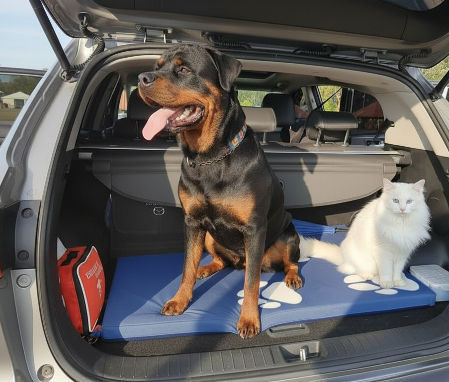 Colchoneta Mascota Grande azul 76cm x 1m 2