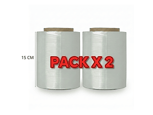 Pack x 2 Stretch Calibre 6 -15 cm Ancho x 350 m Largo- Caja x 12 packs