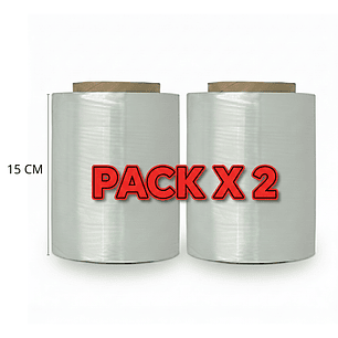 Pack x 2 Stretch Calibre 6 -15 cm Ancho x 350 m Largo- Caja x 12 packs